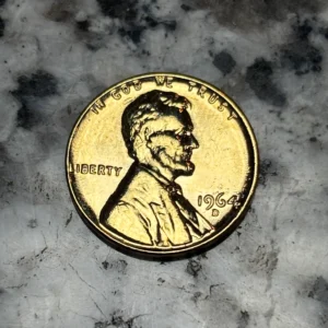 1964 MS-64 Lincoln Memorial Cent (Gold-Plated)