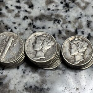 1916 - 1945 Assorted Silver Mercury Dimes – Randomly Selected, No Special Requests