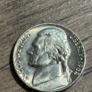 1962-P AU58 Condition Jefferson Nickel