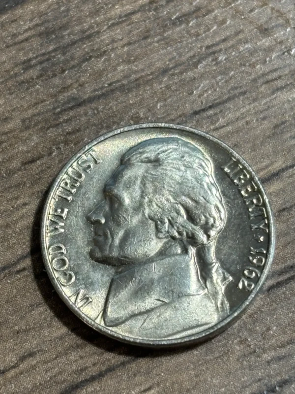 1962-P AU58 Condition Jefferson Nickel