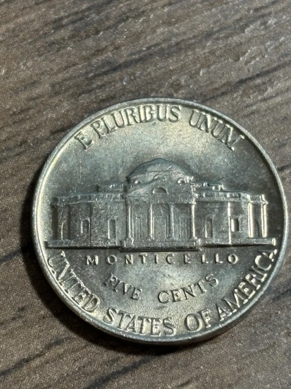 1962-P AU58 Condition Jefferson Nickel - Image 2